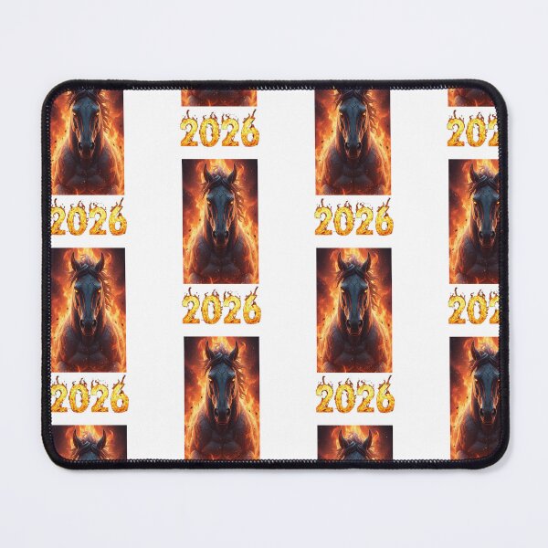 Item preview, Fire Horse Portrait 2026 – Powerful Zodiac Flame Artwork designed and sold by Baby Adee Collective.