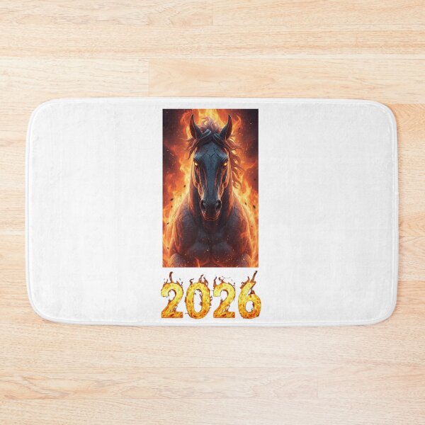 Item preview, Fire Horse Portrait 2026 – Powerful Zodiac Flame Artwork designed and sold by Baby Adee Collective.