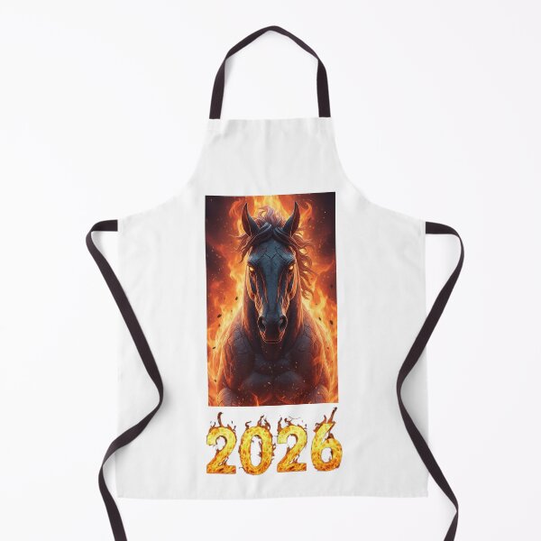 Item preview, Fire Horse Portrait 2026 – Powerful Zodiac Flame Artwork designed and sold by Baby Adee Collective.