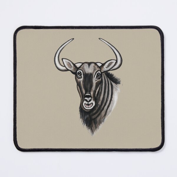 Item preview, Hand-Painted Wildebeest Head designed and sold by annenambiro.
