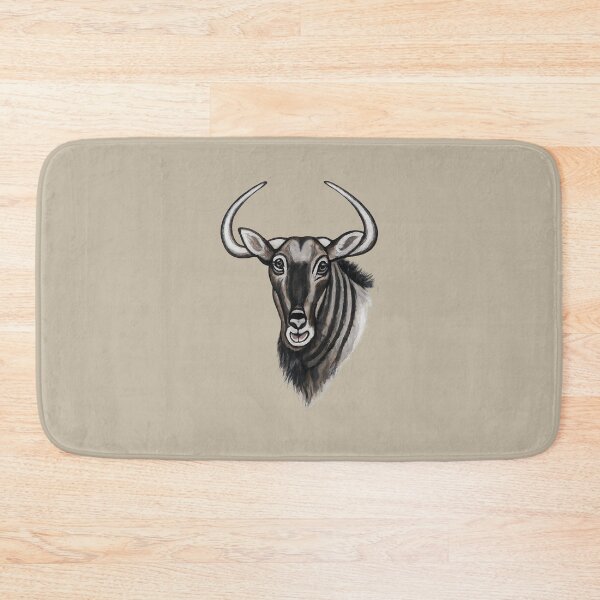 Item preview, Hand-Painted Wildebeest Head designed and sold by annenambiro.
