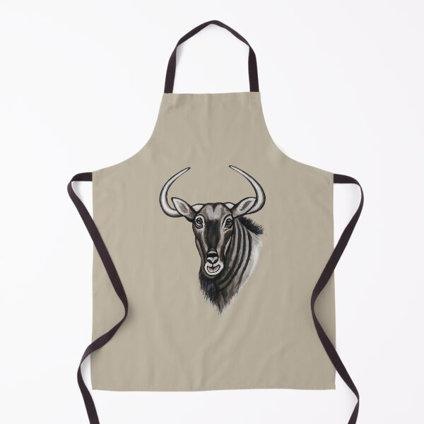 Item preview, Hand-Painted Wildebeest Head designed and sold by annenambiro.