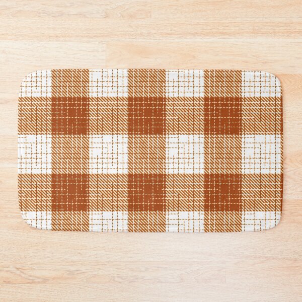 Item preview, Brown And White Crosshatch Plaid Gingham Design  designed and sold by PatternTitan.