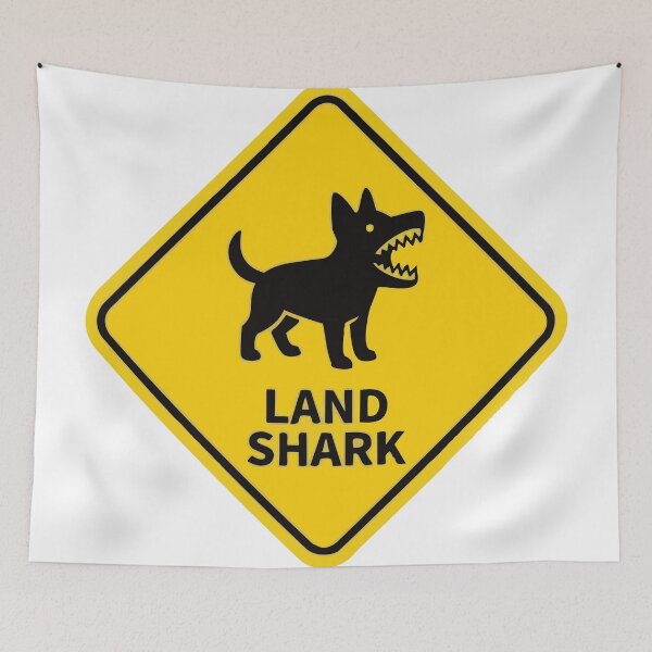 Item preview, Caution Land Shark Operating In This Area designed and sold by Petzzz.