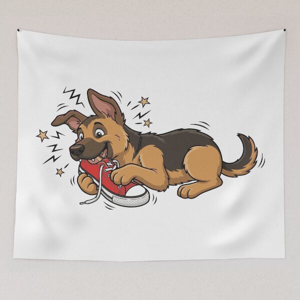 Item preview, The Ankle Biter German Shepherd Attack designed and sold by Petzzz.
