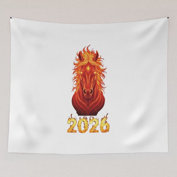 Item preview, Mystic Fire Horse 2026 – Legendary Zodiac Flame Art Design designed and sold by Baby Adee Collective.