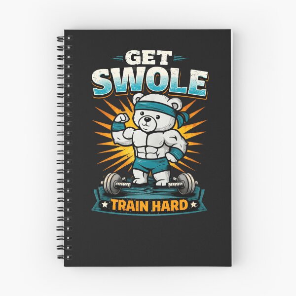 Item preview, Get Swole Polar Bear Gym Motivation - Funny Bodybuilding Bear T-Shirt designed and sold by ZyxDes.