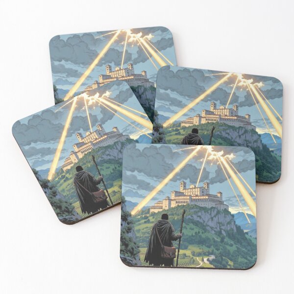 Item preview, Pilgrim contemplating an abbey designed and sold by Haldor-Hawke.