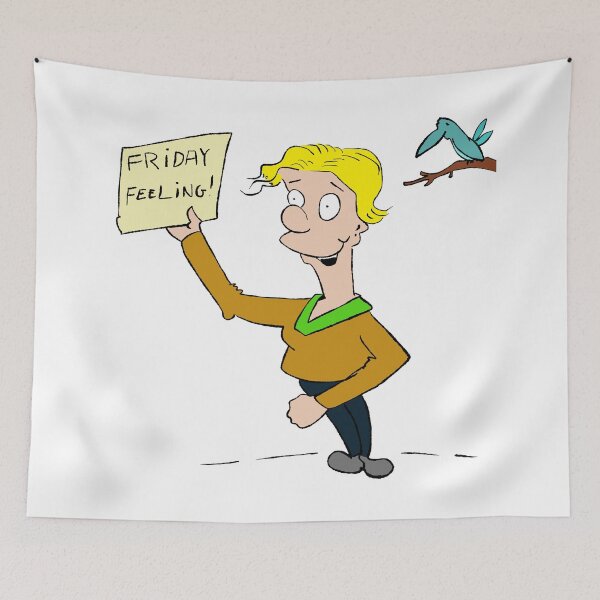 Item preview, Friday feeling. Funny cartoon design. designed and sold by Grant Wilson.