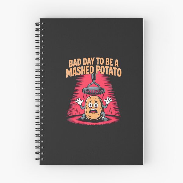 Item preview, Bad Day to Be a Mashed Potato Funny Cartoon - Sarcastic Potato Humor Art designed and sold by Wonder Pixel Studio.