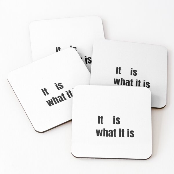 Item preview, It Is What It Is – Minimal Aesthetic Quote Typography Design designed and sold by AeraArts.