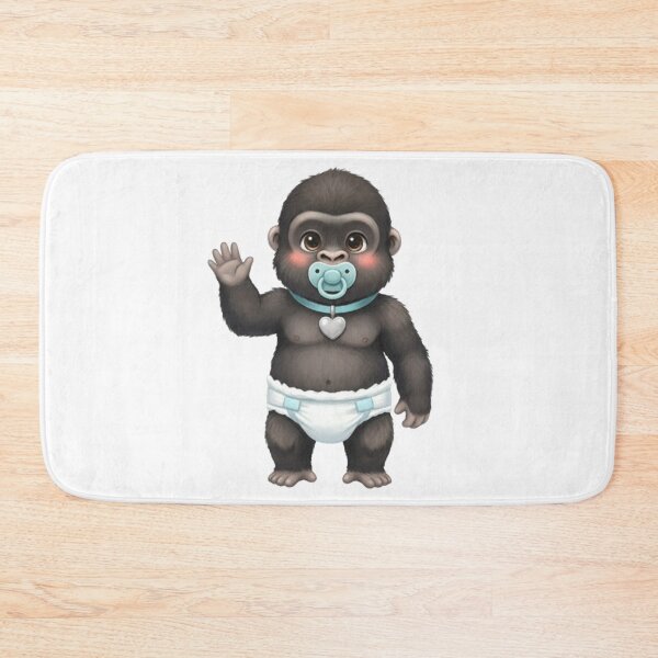 Item preview, Baby Gorilla in Diaper with Pacifier designed and sold by CHRIST5000.