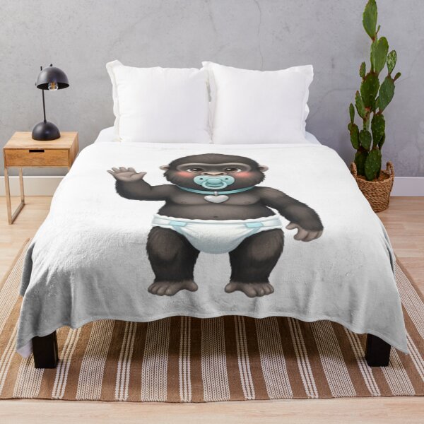 Item preview, Baby Gorilla in Diaper with Pacifier designed and sold by CHRIST5000.