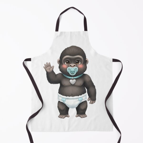 Item preview, Baby Gorilla in Diaper with Pacifier designed and sold by CHRIST5000.