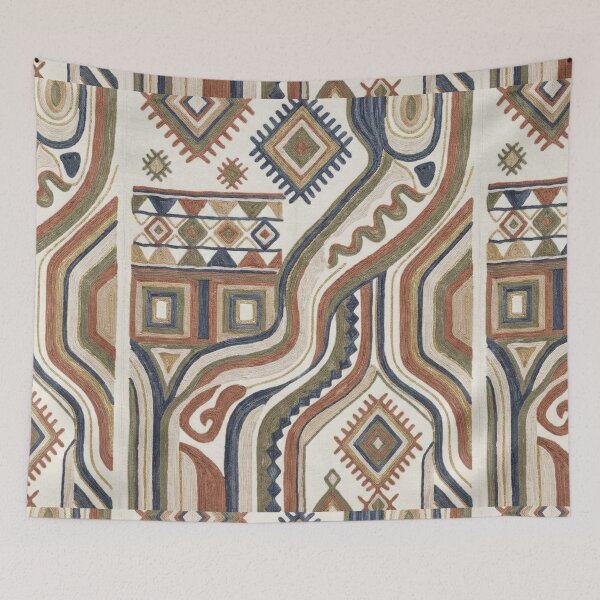 Item preview, Abstract Tribal Geometric Embroidery Pattern designed and sold by designwiss.