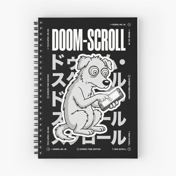 Item preview, Doom Scroll Dog Life designed and sold by Flying Doggo.