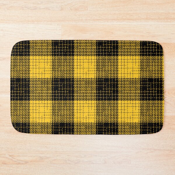 Item preview, Yellow And Black Crosshatch Plaid Gingham Design  designed and sold by PatternTitan.