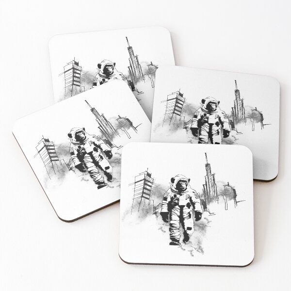 Item preview, A chimp walking into the future  designed and sold by ZMaria.