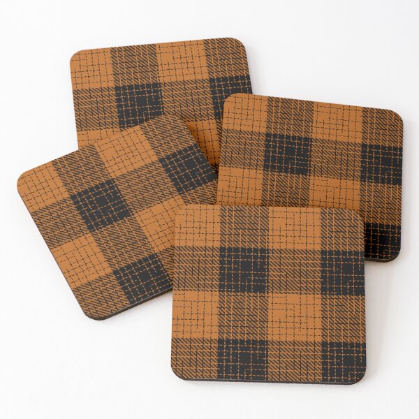 Item preview, Brown And Black Crosshatch Plaid Gingham Design  designed and sold by PatternTitan.