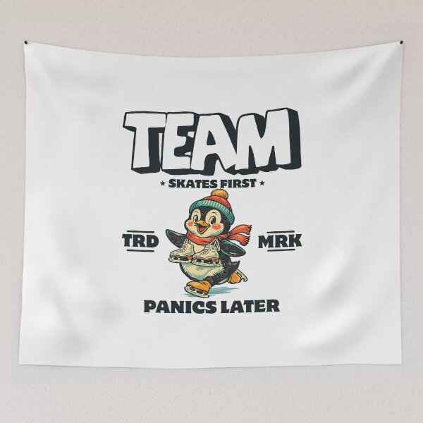 Item preview, Ice skating : Team skates first, panics later designed and sold by Peerless-Prime.