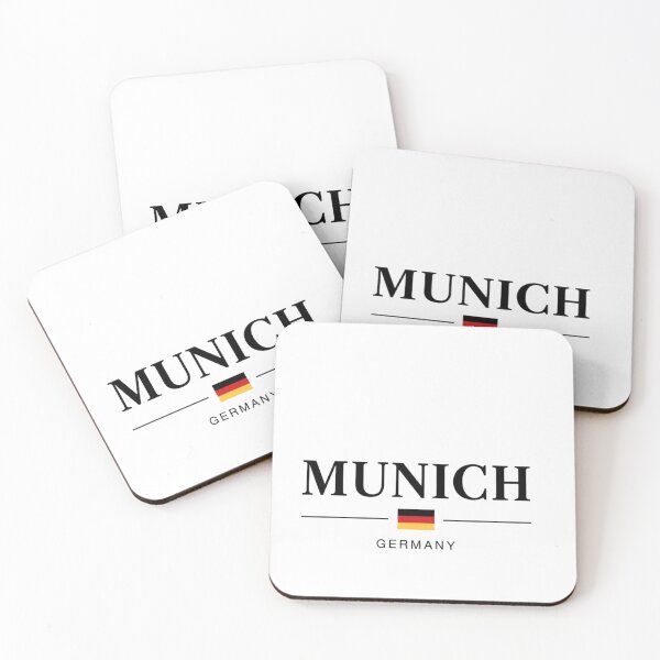 Item preview, Munich Germany Flag - Minimalist Aesthetic Travel Design designed and sold by rdvndgdln.