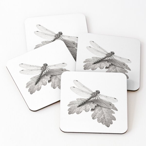 Item preview, black and white dragonfly monochrome  designed and sold by Sn1ver.