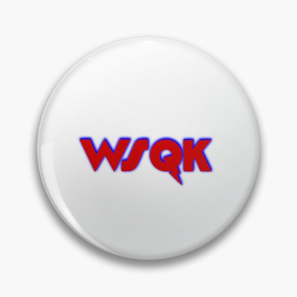 Item preview, WSQK: Radio Station Red Blue Logo  designed and sold by SawaOne.