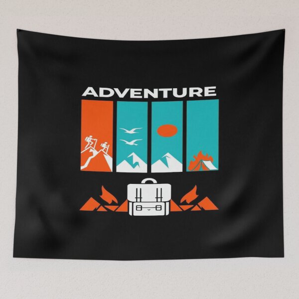 Item preview, Adventure Awaits – Bold Hiking, Camping & Nature Graphic for Outdoor Lovers, Explorers & Wanderers designed and sold by Bright Nest Studio.