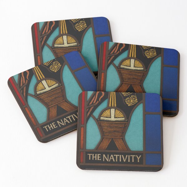 Item preview, The Nativity – Stained Glass Celebration of Christ’s Birth designed and sold by LuxuryApparels.
