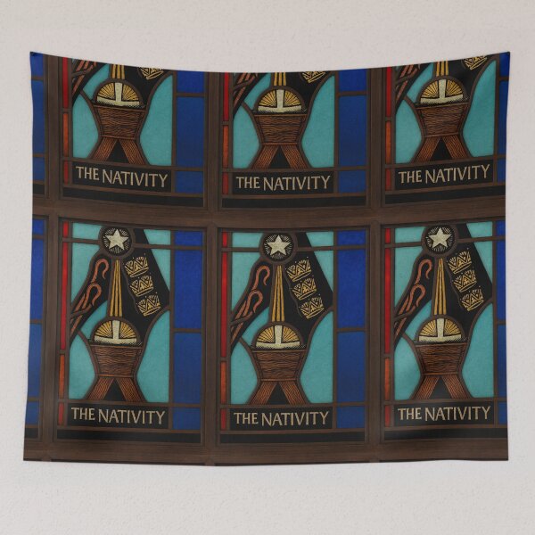 Item preview, The Nativity – Stained Glass Celebration of Christ’s Birth designed and sold by LuxuryApparels.