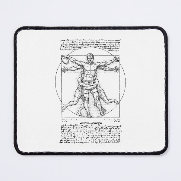 Item preview, Rugby Player Funny Vintage Vitruvian Man Leonardo Da Vinci designed and sold by GrandeDuc.