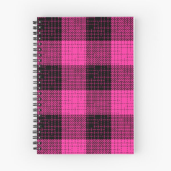 Item preview, Pink And Black Crosshatch Plaid Gingham Design  designed and sold by PatternTitan.