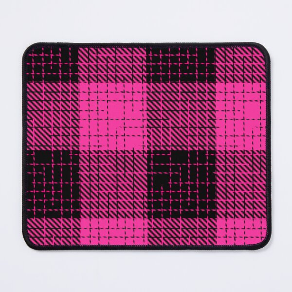 Item preview, Pink And Black Crosshatch Plaid Gingham Design  designed and sold by PatternTitan.