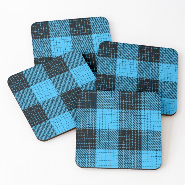 Item preview, Blue And Black Crosshatch Plaid Gingham Design  designed and sold by PatternTitan.
