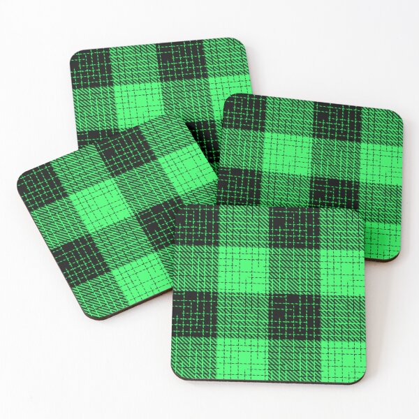 Item preview, Green And Black Crosshatch Plaid Gingham Design  designed and sold by PatternTitan.