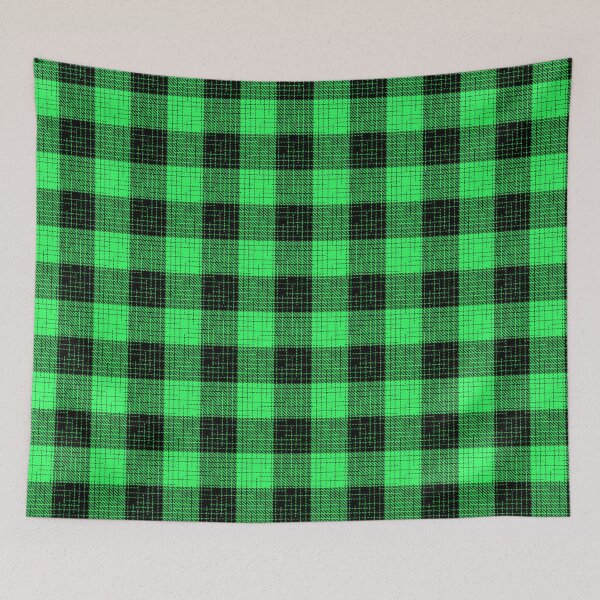 Item preview, Green And Black Crosshatch Plaid Gingham Design  designed and sold by PatternTitan.