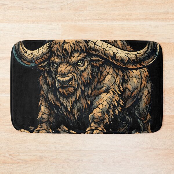 Item preview, The Land Still Remembers Prehistoric Bison Vintage Art - Retro Buffalo Ancient Earth Design - Primitive Spirit Animal Nature Quote - Majestic Stone Beast Illustration - Geological Heritage Graphic designed and sold by Vivaan Studio.