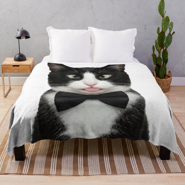 Item preview, Classy But Sassy Tuxedo Cat Blep designed and sold by Petzzz.
