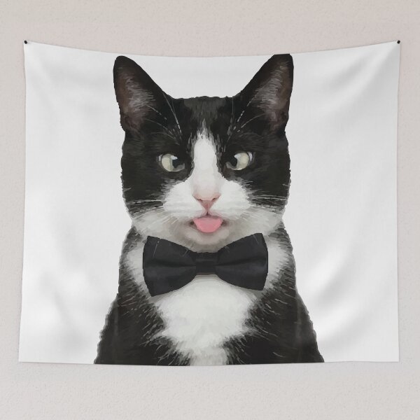 Item preview, Classy But Sassy Tuxedo Cat Blep designed and sold by Petzzz.