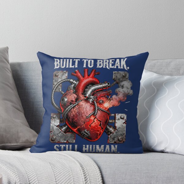 Item preview, Still Human Under Pressure – Industrial Heart vs Machine Streetwear Art designed and sold by Maximilianos.
