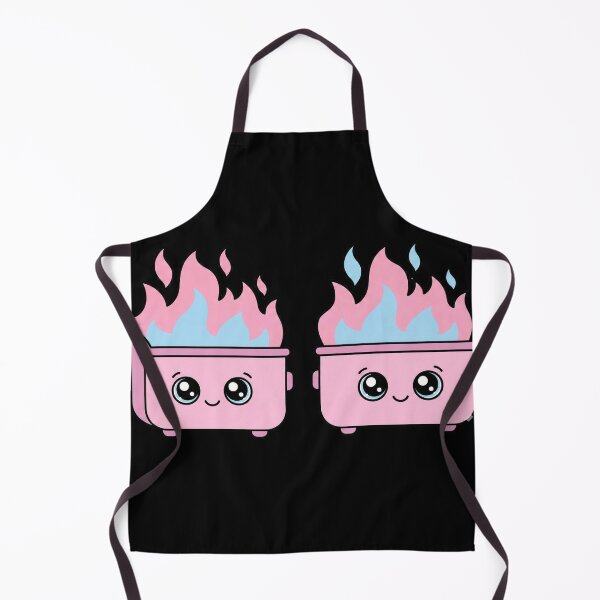 Item preview, Sweet and Chaotic Adorable Ironic Pink Pastel Kawaii Dumpster Fire Art designed and sold by blakfrog.