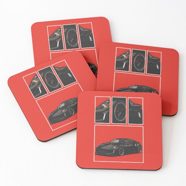 Item preview, Modern Japanese Z-Car – Black Drift Sports Car Art designed and sold by v1per4ever.