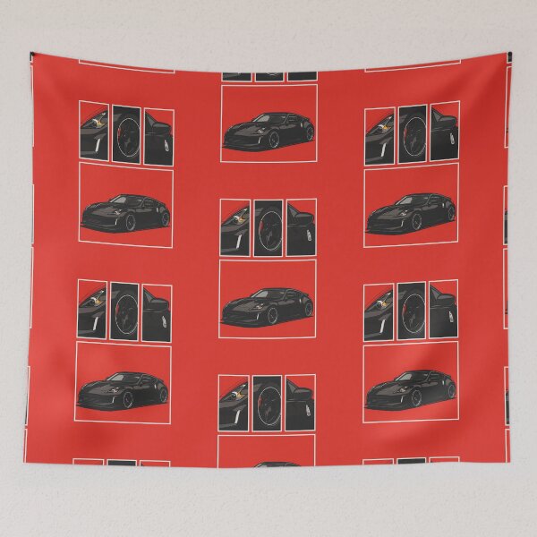 Item preview, Modern Japanese Z-Car – Black Drift Sports Car Art designed and sold by v1per4ever.