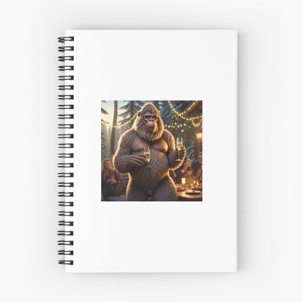 Item preview, Bigfoot Toasts New Year Under Party Lights designed and sold by Eeconte.