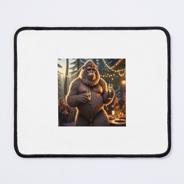 Item preview, Bigfoot Toasts New Year Under Party Lights designed and sold by Eeconte.
