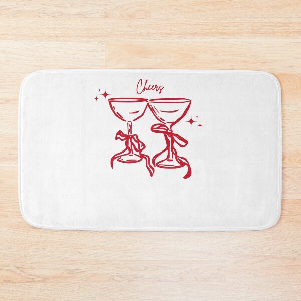 Item preview, Cheers - Minimal Martini Glass line Art Illustration designed and sold by luminnara.