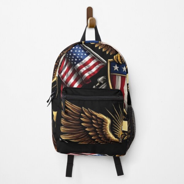 Item preview, American Made Built To Last – Patriotic Eagle Biker Shirt designed and sold by Deenx35.