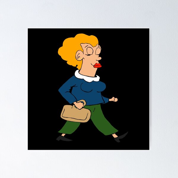 Item preview, Woman walking. Funny cartoon design. designed and sold by Grant Wilson.