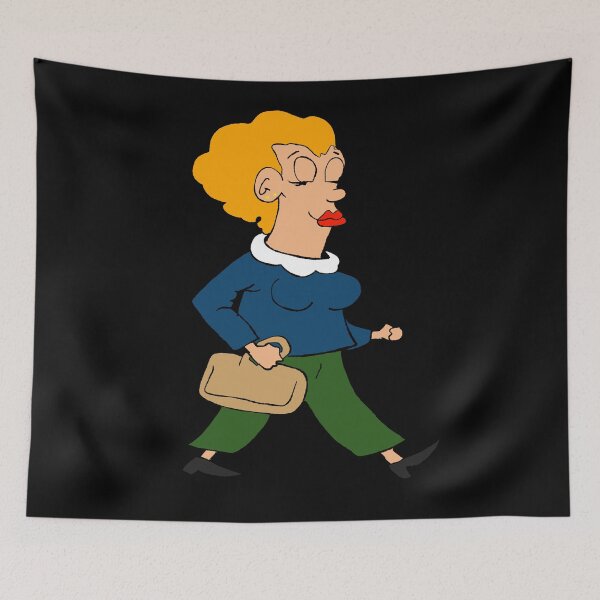 Item preview, Woman walking. Funny cartoon design. designed and sold by Grant Wilson.