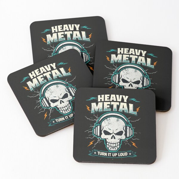 Item preview, Heavy Metal Skull Headphones - Turn It Up Loud Rock Music T-Shirt designed and sold by ZyxDes.